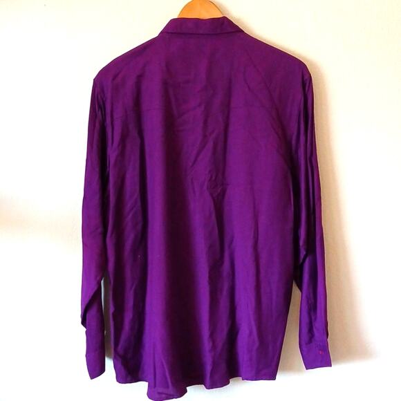Vintage Gordon & James Purple Western Button Up Beaded Cowgirl New - Picture 6 of 6
